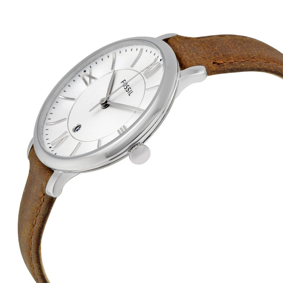 Fossil Jacqueline White Dial Brown Leather Strap Watch for Women - ES3708 Buy Now By Fossil