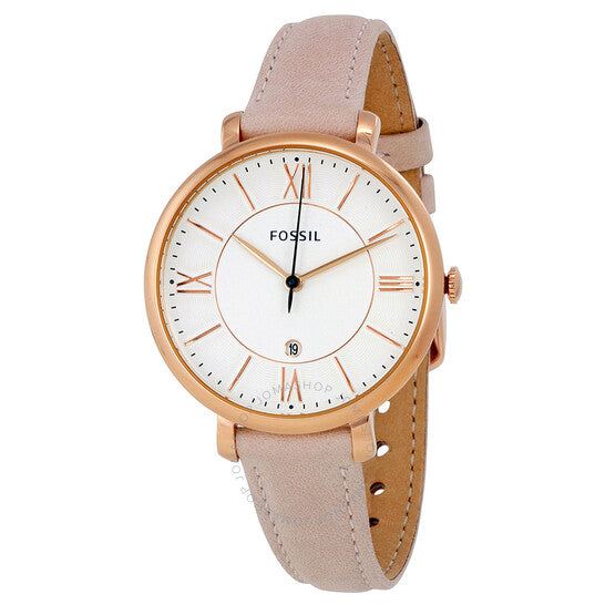 Fossil Jacqueline White Dial Pink Leather Strap Watch for Women - ES3988 Buy Now By Fossil