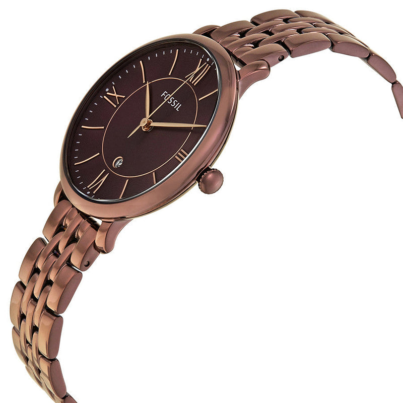 Fossil Jacqueline Brown Dial Brown Steel Strap Watch for Women - ES4100 Buy Now By Fossil
