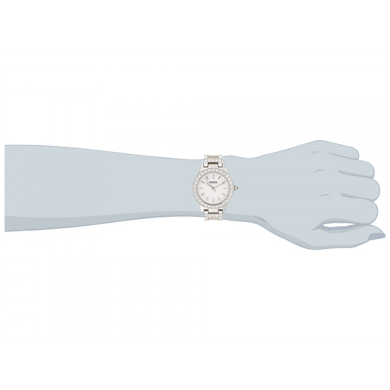 Fossil Jesse White Dial Silver Steel Strap Watch for Women - ES2362 Buy Now By Fossil