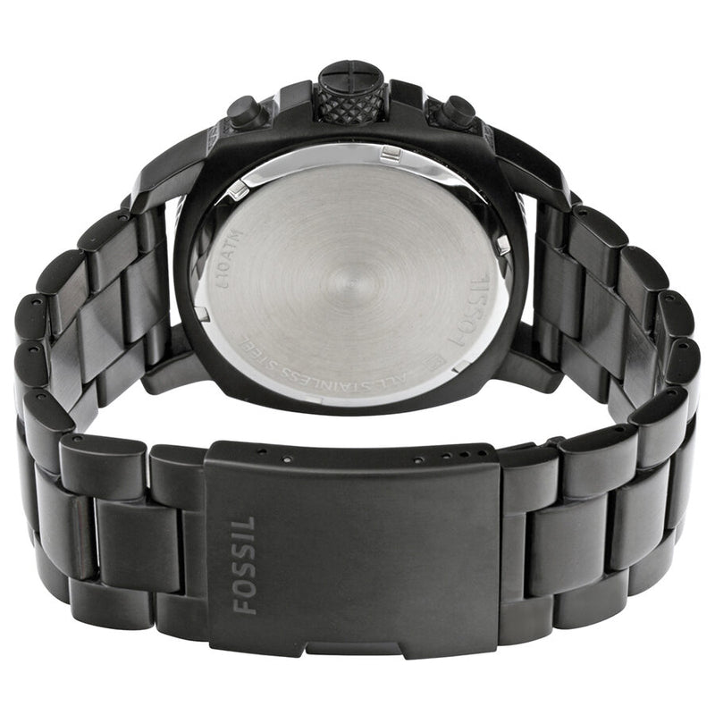 Fossil Machine Chronograph Black Dial Black Steel Strap Watch for Men - FS4927 Buy Now By Fossil
