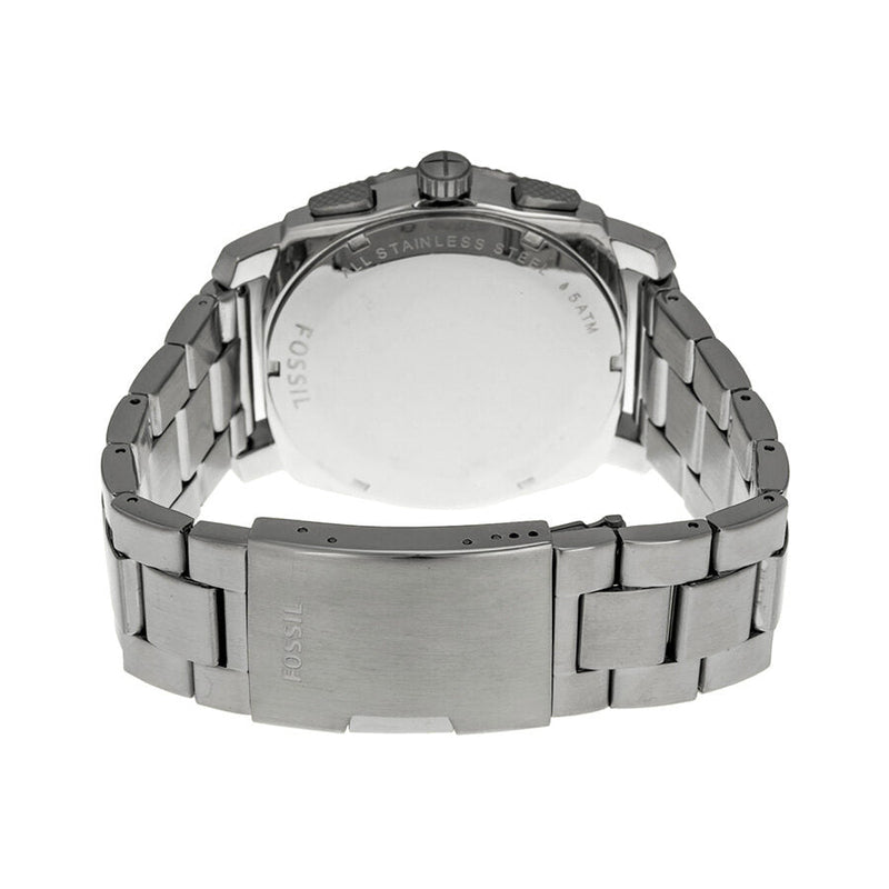 Fossil Machine Chronograph Black Dial Silver Steel Strap Watch for Men - FS4776 Buy Now By Fossil