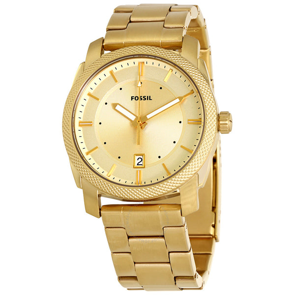 Fossil Machine Gold Dial Gold Steel Strap Watch for Men - FS5264 Buy Now By Fossil