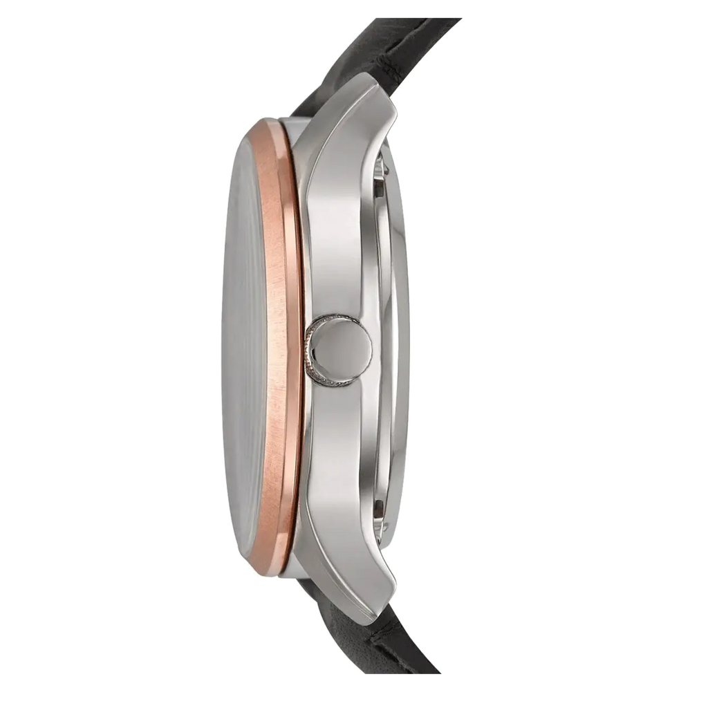 Fossil Twist Multi-Function Chronograph Black Dial Black Leather Strap Watch for Men - ME1099 Buy Now By Fossil