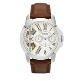 Fossil Grant Twist Multi-Function White Dial Brown Leather Strap Watch for Men - ME1144 Buy Now By Fossil