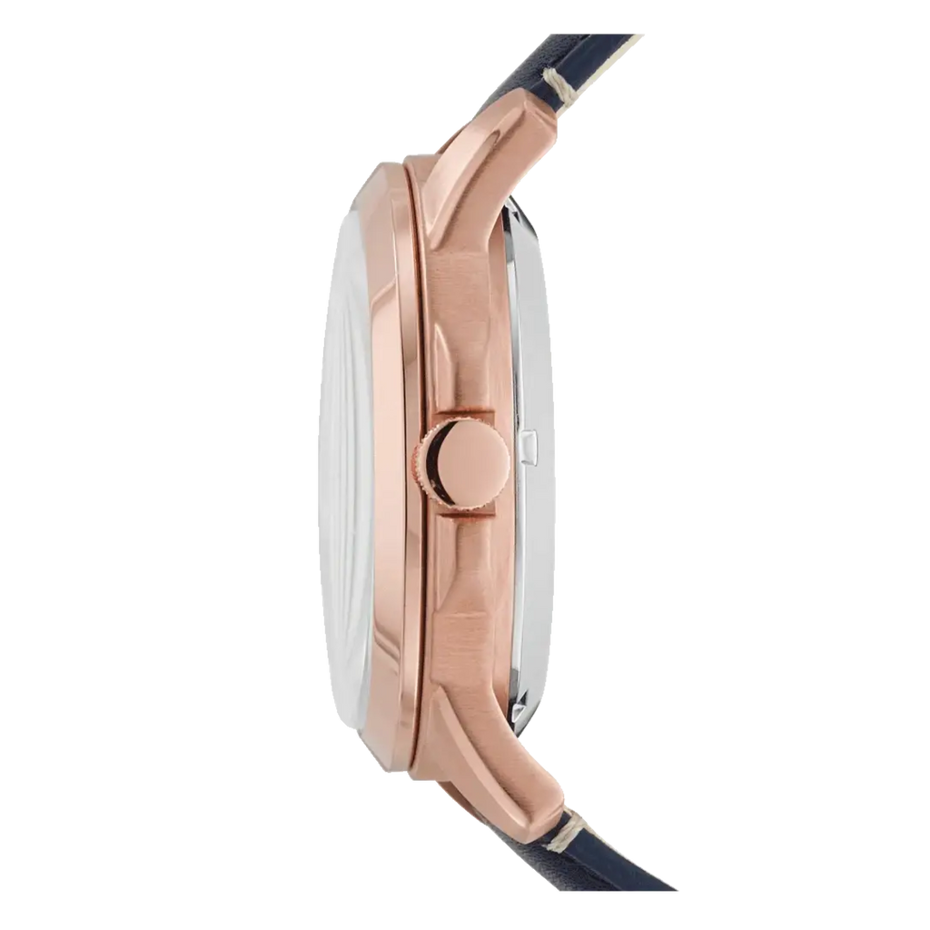 Fossil Grant Twist Multifunction Blue Dial Blue Leather Strap Watch for Men - ME1162 Buy Now By Fossil