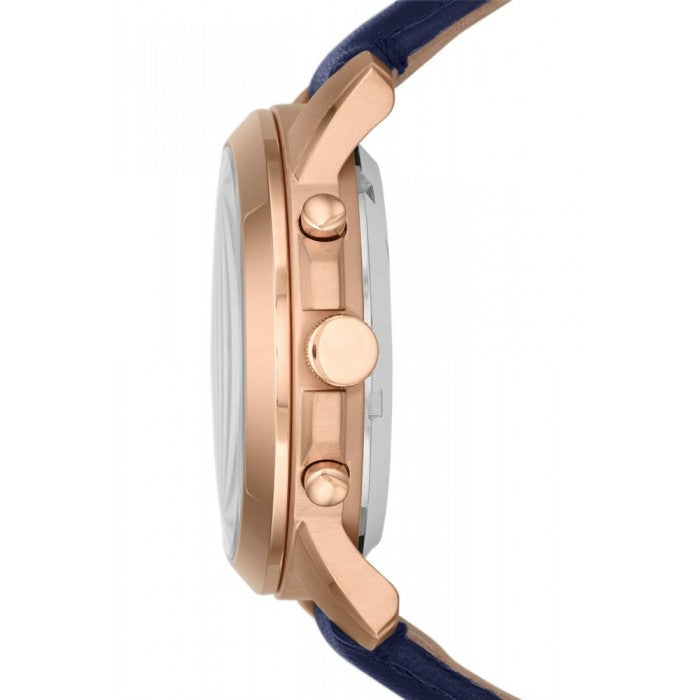 Fossil Grant Automatic Blue Dial Blue Leather Strap Watch for Men - ME3029 Buy Now By Fossil