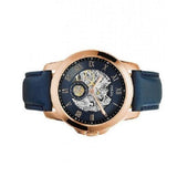 Fossil Grant Mechanical Blue Dial Blue Leather Strap Watch for Men - ME3054 Buy Now By Fossil