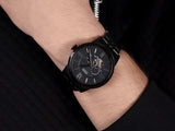 Fossil Townsman Multi Function Mechanical Black Dial Black Steel Strap Watch for Men - ME3062 Buy Now By Fossil