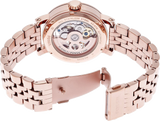 Fossil Boyfriend Automatic Skeleton Rose Gold Dial Rose Gold Steel Strap Watch for Women - ME3065 Buy Now By Fossil