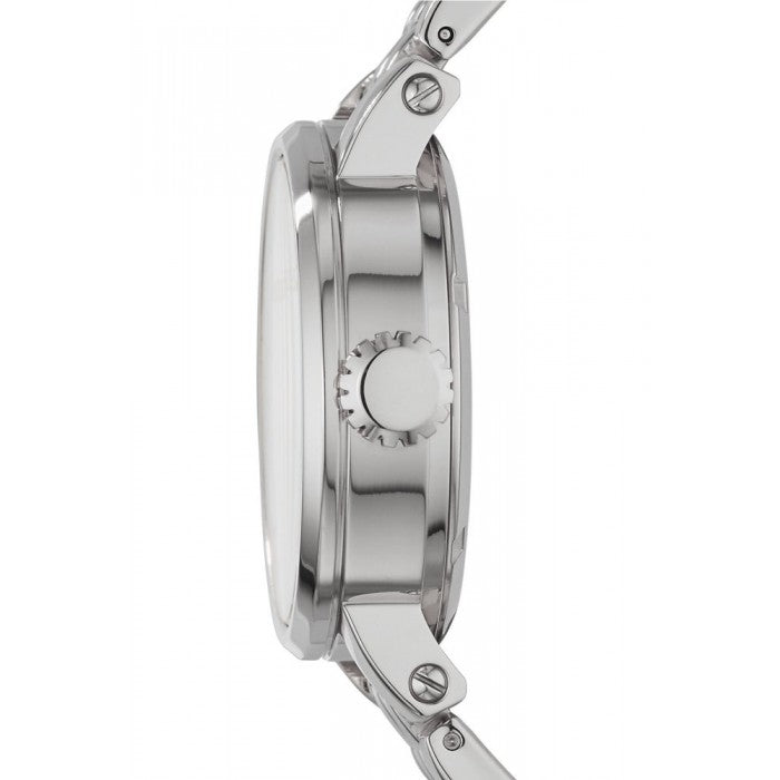 Fossil Boyfriend Automatic Skeleton Silver Dial Silver Steel Strap Watch for Women - ME3067 Buy Now By Fossil