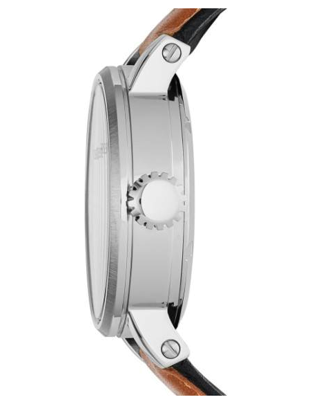 Fossil Boyfriend Automatic Skeleton Silver Dial Brown Leather Strap Watch for Women - ME3109 Buy Now By Fossil