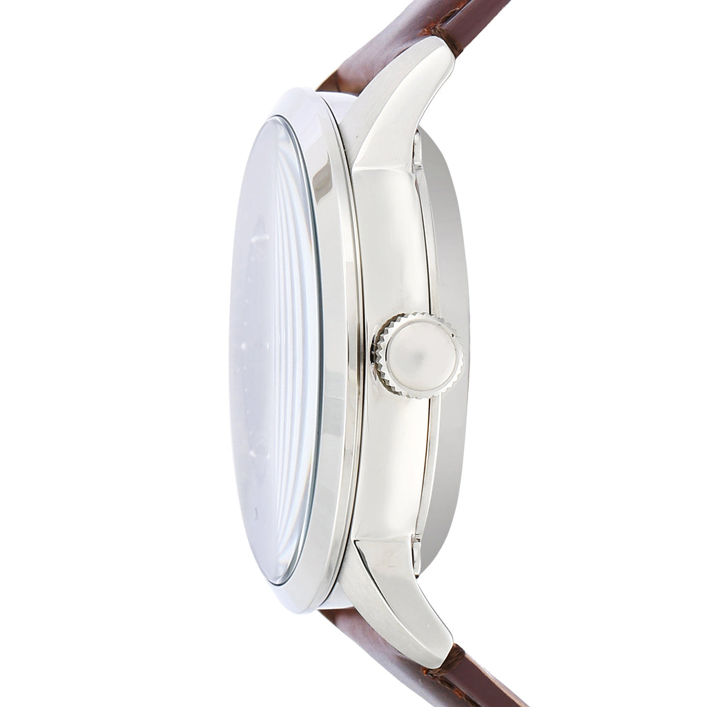 Fossil Townsman Automatic Blue Dial Brown Leather Strap Watch for Men - ME3110 Buy Now By Fossil