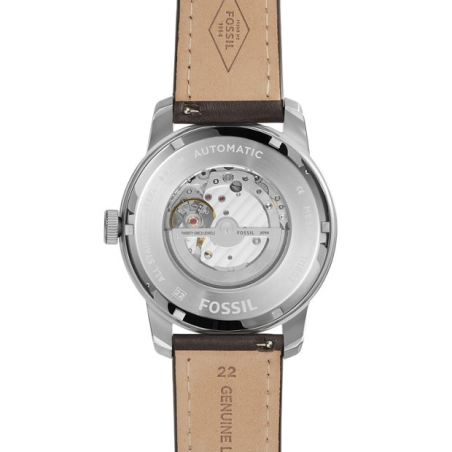 Fossil Pilot 54 Automatic Cream Dial Brown Leather Strap Watch for Men - ME3119 Buy Now By Fossil