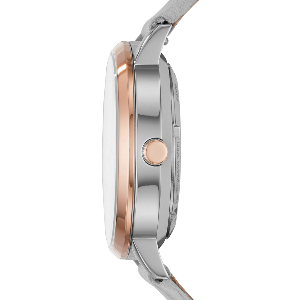 Fossil Vintage Muse Automatic Skeleton White Dial Grey Leather Strap Watch for Women - ME3131 Buy Now By Fossil