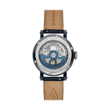 Fossil Boyfriend Skeleton Blue Dial Blue Leather Strap Watch for Women - ME3136 Buy Now By Fossil