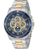 Fossil Grant Sport Automatic Skeleton Blue Dial Two Tone Steel Strap Watch for Men - ME3141 Buy Now By Fossil