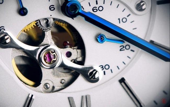 Fossil Townsman Automatic Chronograph White Dial Blue Leather Strap Watch for Men - ME3167 Buy Now By Fossil