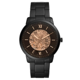 Fossil Neutra Automatic Skeleton Black Dial Black Steel Strap Watch for Men - ME3183 Buy Now By Fossil