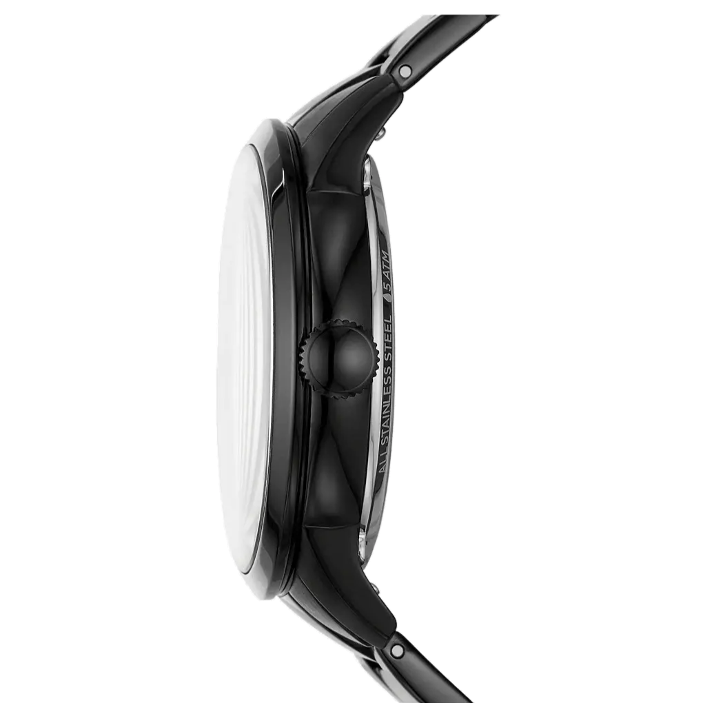 Fossil Townsman Automatic Skeleton Black Dial Black Steel Strap Watch for Men - ME3197 Buy Now By Fossil