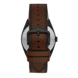 Fossil Everett Automatic Analog Black Dial Brown Leather Strap Watch for Men - ME3207 Buy Now By Fossil