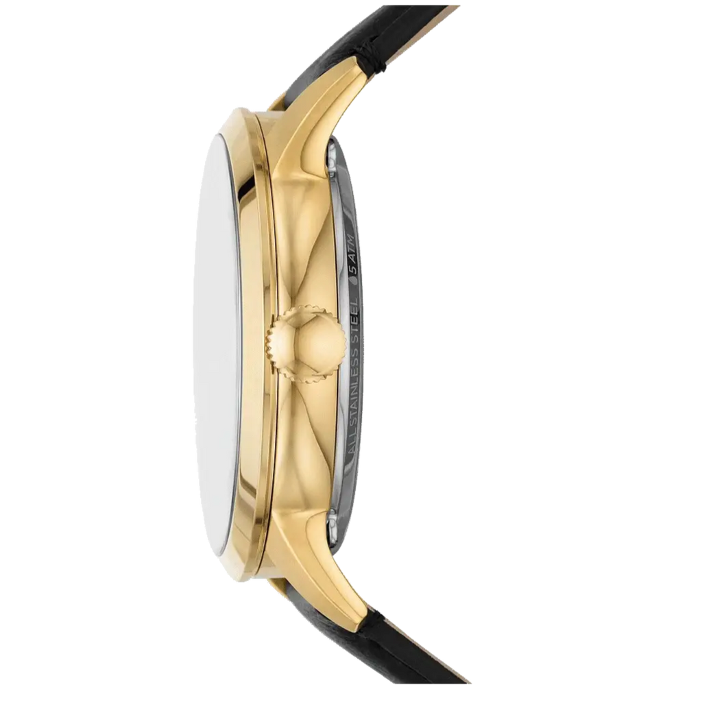 Fossil Townsman Automatic Skeleton Black Dial Black Leather Strap Watch for Men - ME3210 Buy Now By Fossil