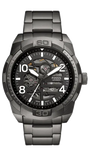Fossil Bronson Automatic Skeleton Black Dial Grey Steel Strap Watch for Men - ME3255 Buy Now By Fossil