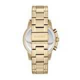 Fossil Dean Chronograph Champagne Dial Gold Steel Strap Watch for Men - FS4867 Buy Now By Fossil