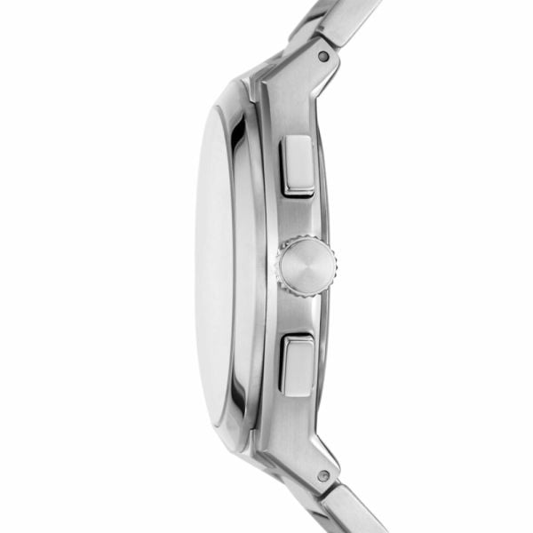 Fossil Everett Chronograph Blue Dial Silver Steel Strap Watch for Men - FS5795 Buy Now By Fossil