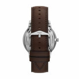 Fossil Neutra Automatic Skeleton White Dial Brown Leather Strap Watch for Men - ME3184 Buy Now By Fossil