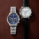 Fossil Neutra Chronograph Blue Dial Silver Steel Strap Watch for Men - FS6025 Buy Now By Fossil