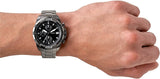 Fossil Bronson Chronograph Black Dial Silver Steel Strap Watch for Men - FS5710 Buy Now By Fossil