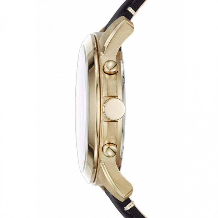 Fossil Grant Chronograph White Dial Black Leather Strap Watch for Men - FS5272 Buy Now By Fossil