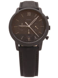 Fossil Neutra Chronograph Black Dial Black Leather Strap Watch for Men - FS5503 Buy Now By Fossil