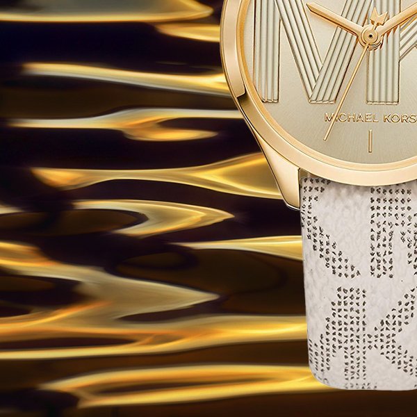 Michael Kors Jaycie Quartz Gold Dial White Leather Strap Watch for Women - MK2861 Buy Now By Michael Kors