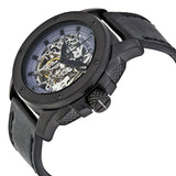 Fossil Modern Machine Automatic Skeleton Grey Dial Black Steel Strap Watch for Men - ME3134 Buy Now By Fossil