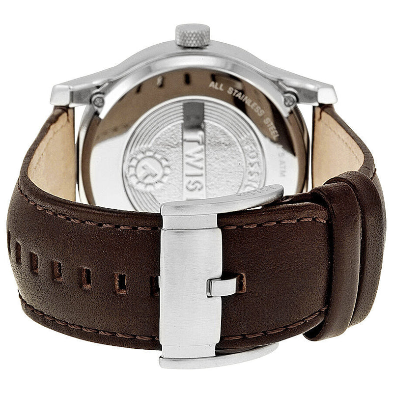 Fossil Twist Chronograph Multifunction Taupe Dial Brown Leather Strap Watch for Men - ME1098 Buy Now By Fossil