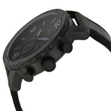 Fossil Nate Chronograph Black Dial Black Leather Strap Watch for Men - JR1354 Buy Now By Fossil
