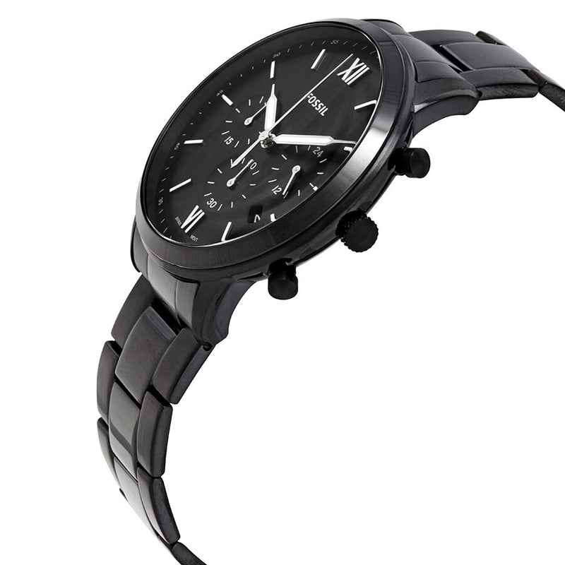 Fossil Neutra Chronograph Black Dial Black Steel Strap Watch for Men - FS5474 Buy Now By Fossil