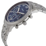 Fossil Neutra Chronograph Blue Dial Silver Steel Strap Watch for Men - FS6025 Buy Now By Fossil