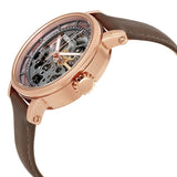 Fossil Boyfriend Automatic Skeleton Grey Dial Grey Leather Strap Watch for Women - ME3089 Buy Now By Fossil