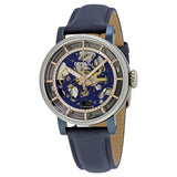 Fossil Boyfriend Skeleton Blue Dial Blue Leather Strap Watch for Women - ME3136 Buy Now By Fossil