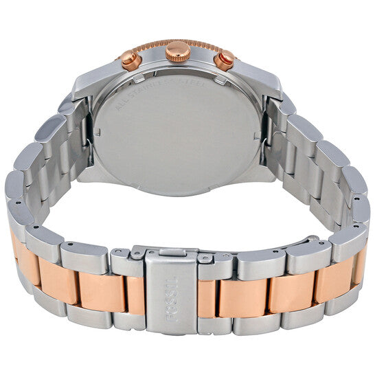 Fossil Perfect Boyfriend Mother of Pearl Dial Two Tone Steel Strap Watch for Women - ES4135 Buy Now By Fossil