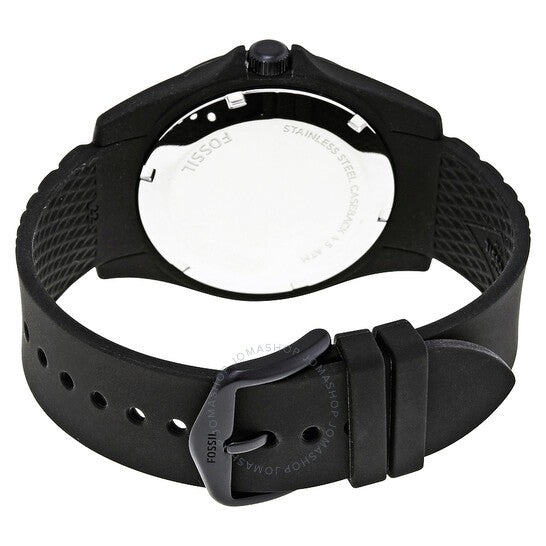 Fossil Popstastic Sport Black Dial Black Rubber Strap Watch for Men - FS5222 Buy Now By Fossil