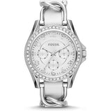 Fossil Riley White Dial White Leather Strap Watch for Women - ES3463 Buy Now By Fossil