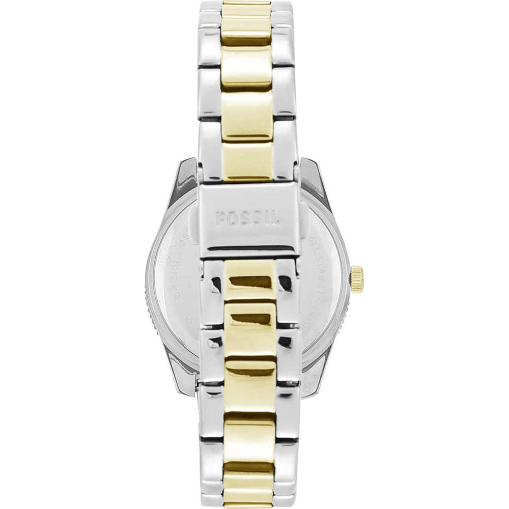 Fossil Riley White Dial Two Tone Steel Strap Watch for Women - ES3204 Buy Now By Fossil