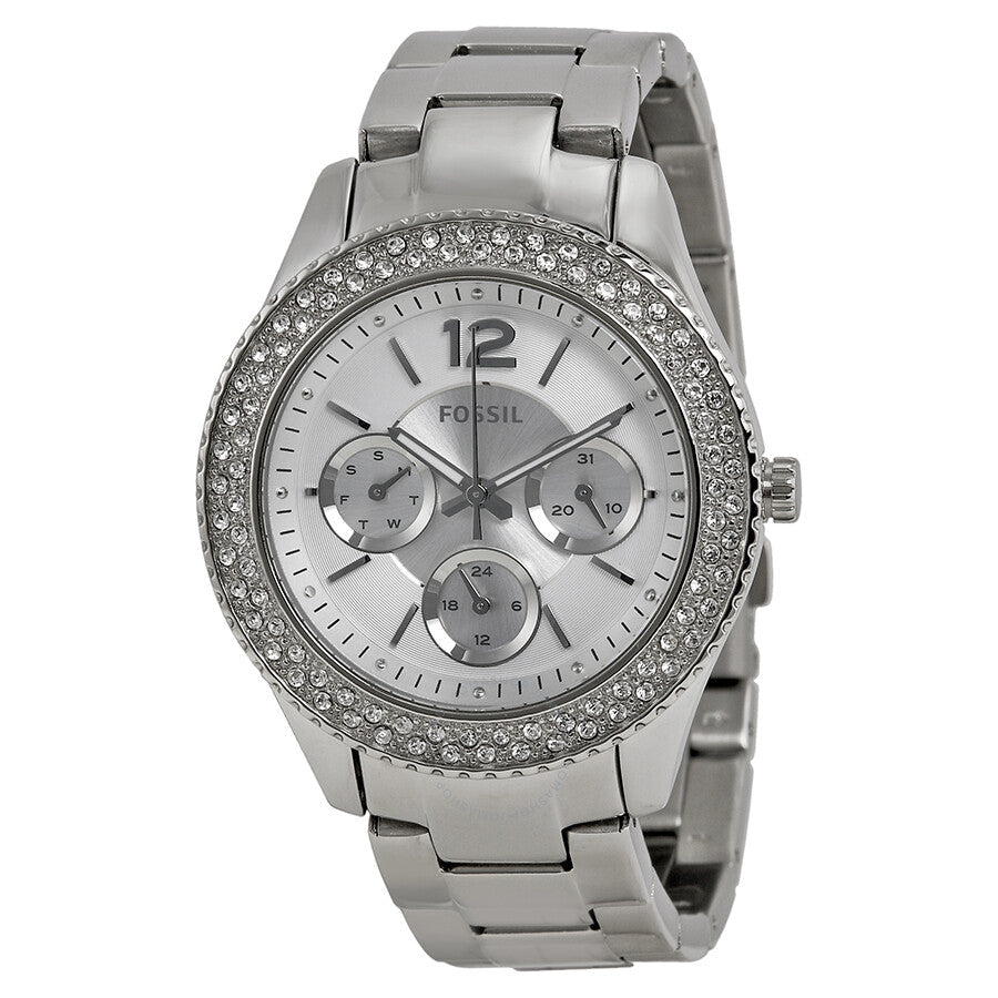 Fossil Stella Silver Dial Silver Steel Strap Watch for Women - ES3588 Buy Now By Fossil