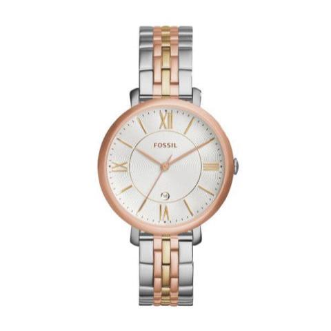 Fossil Jacqueline White Dial Two Tone Steel Strap Watch for Women - ES3844 Buy Now By Fossil