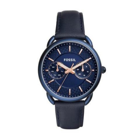 Fossil Tailor Blue Dial Blue Leather Strap Watch for Women - ES4092 Buy Now By Fossil