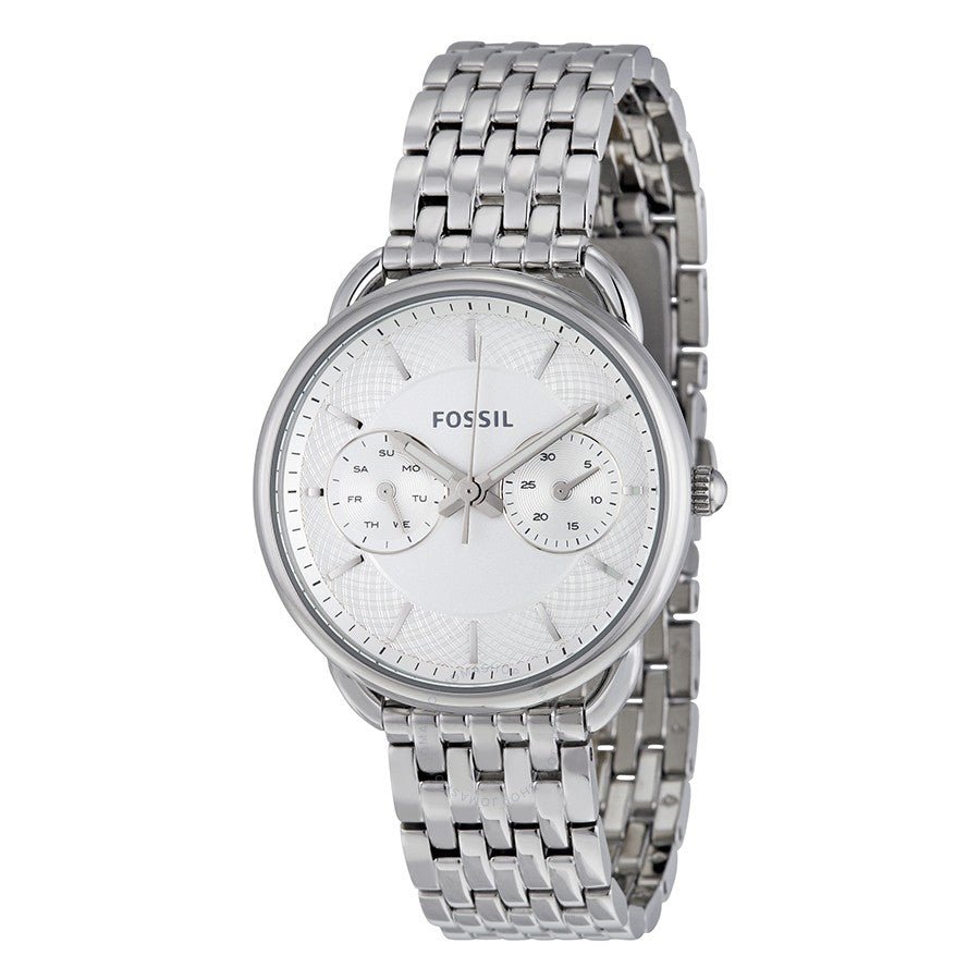 Fossil Tailor Silver Dial Silver Steel Strap Watch for Women - ES3712 Buy Now By Fossil